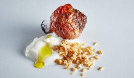 8. Roasted vegetables, gluten free oats and labneh 8. Roasted vegetables, gluten free oats and labneh