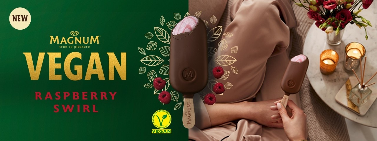Magnum Vegan Raspberry Swirl Magnum Vegan Raspberry Swirl