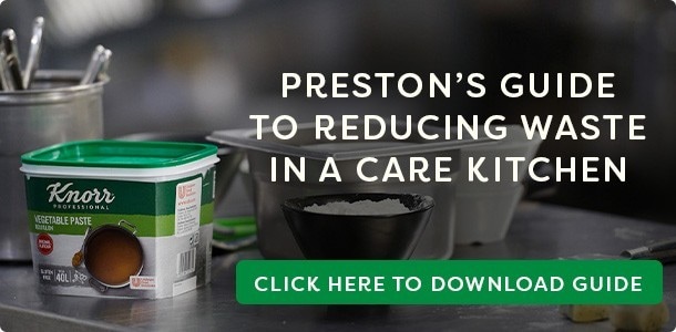 Preston's guide to reducing waste in a care kitchen 