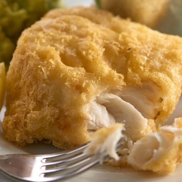 Battered Cod and Mushy Peas Battered Cod and Mushy Peas