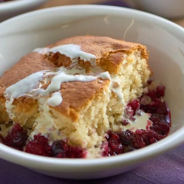 Summer fruit sponge Summer fruit sponge