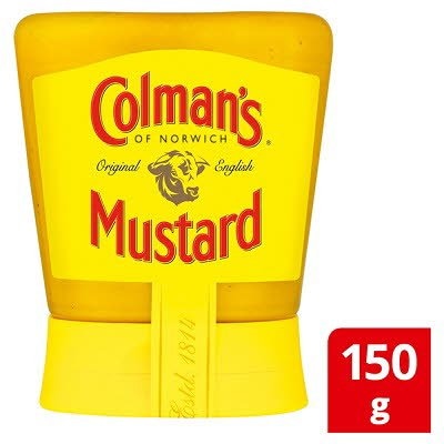 Colman's English Mustard Squeezy 150gx6