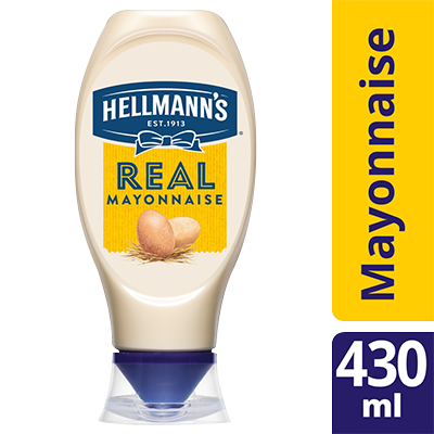 HELLMANN'S Real Squeezy Mayonnaise 430ml - HELLMANN'S Real Mayonnaise Squeezy 430ml