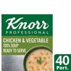 Knorr Professional 100% Soup Chicken & Veg 4x2.5kg Knorr Professional 100% Soup Chicken & Veg 4x2.5kg