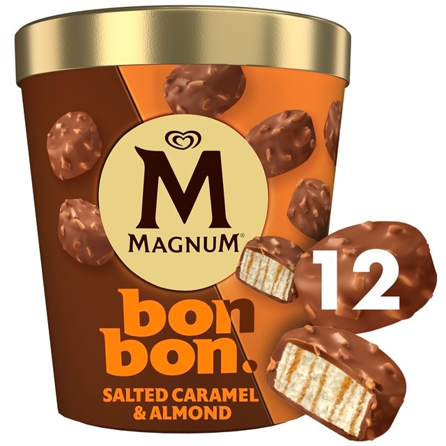 Magnum Bon Bon Salted Caramel & Almond Ice Cream Frozen Snack 204ml - 