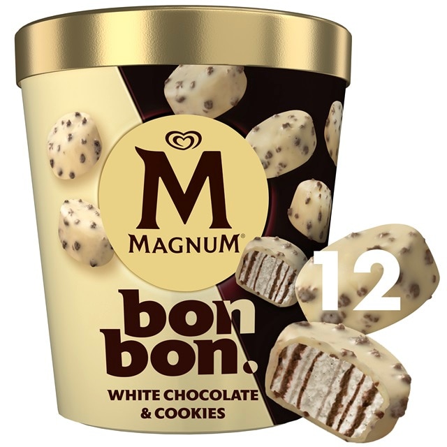 Magnum Bon Bon White chocolate & Cookies Ice Cream Frozen Snack 204 ML - 