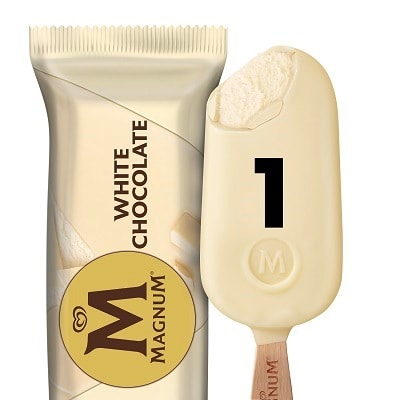 Magnum white shop ice cream