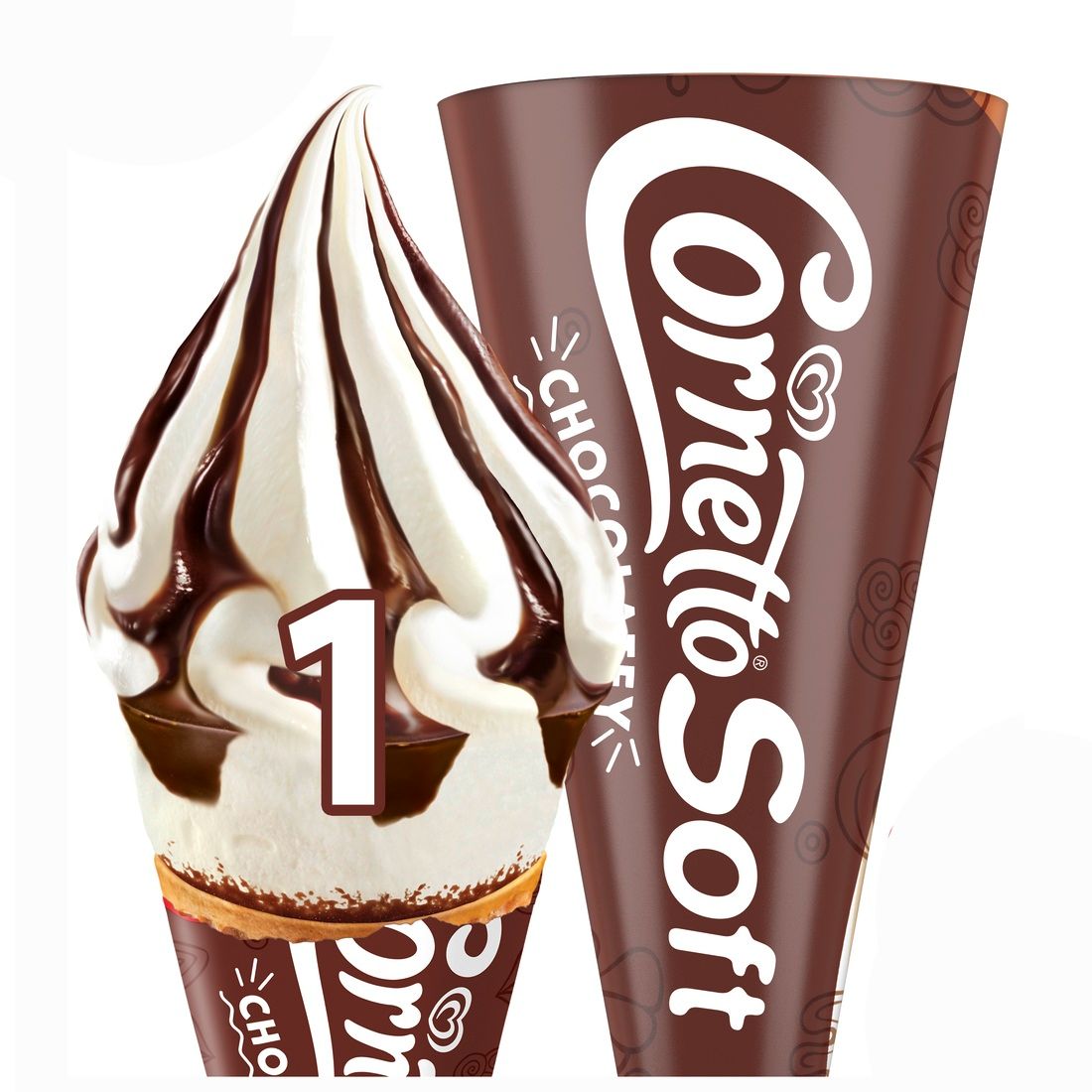 Cornetto Soft Chocolate 140ml - 