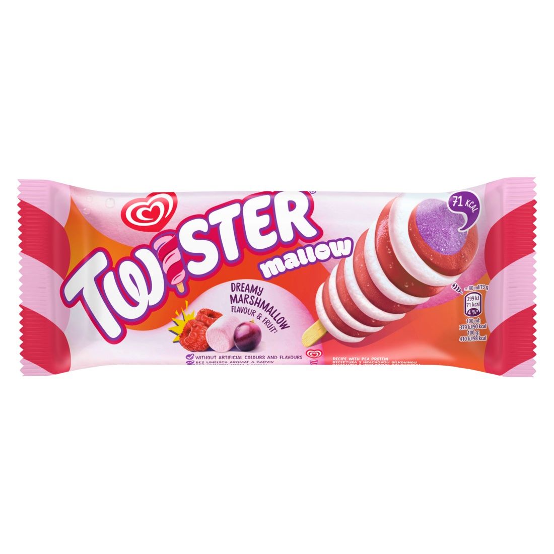 Heartbrand Twister Ice Lollies Mini Mallow 6x 50 ml - 