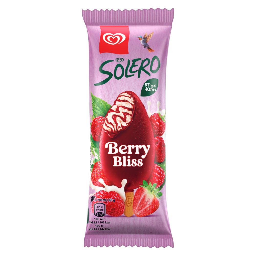 Solero Ice Cream Sticks Berry Bliss 3x 90 ml - 
