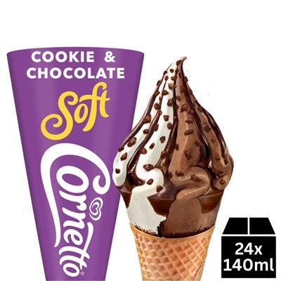 Cornetto Soft Cookie & Choc 140ml