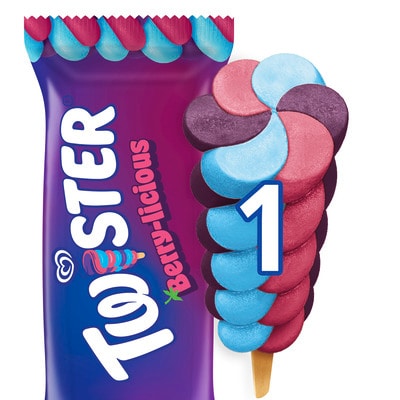 Twister Berry-licious 70ml - A taste explosion in an ice lolly that naturally colours your tongue, these ice lollies are bursting with juicy freshness, perfect for a snack to grab on the go.