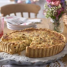 Smoked chicken and COLMAN'S wholegrain mustard quiche Smoked chicken and COLMAN'S wholegrain mustard quiche