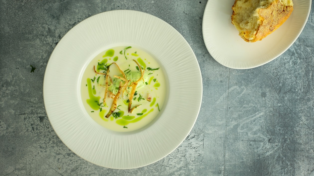 Brian Lane's Cream of Parsnip with Parsley Cream – recipe