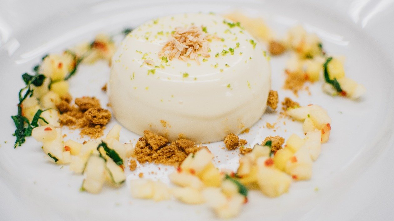 Coconut panna cotta with a pineapple chilli salsa – recipe