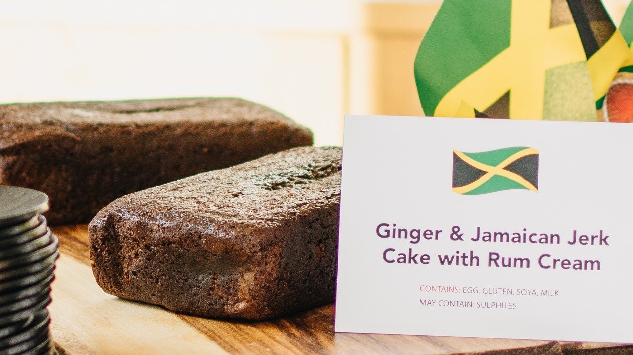 Ginger and Jamaican Jerk Cake with Rum cream – recipe