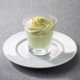 Lemon and Stem Ginger Mousse
