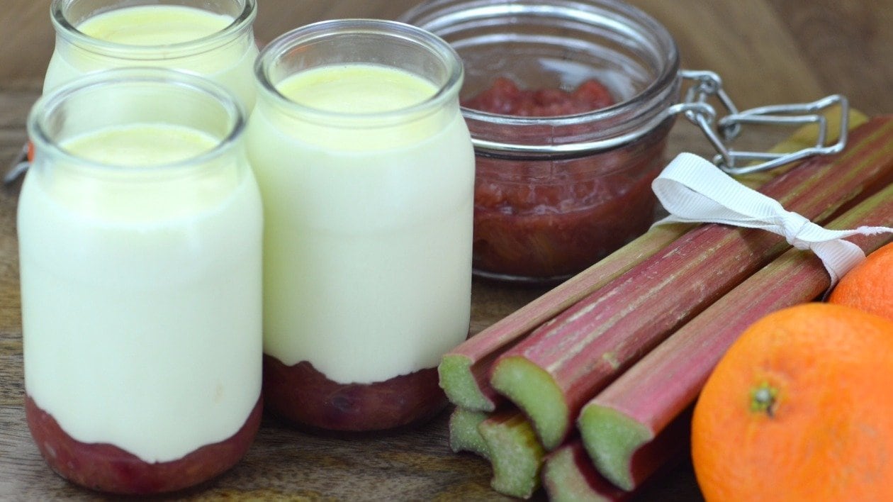 Rhubarb and orange posset – recipe