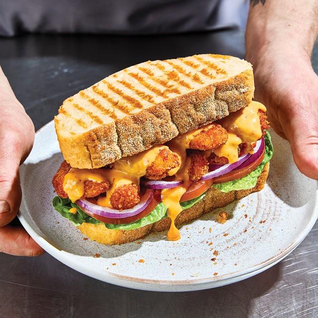 Fish Finger Sandwich and Kimchi Mayo Fish Finger Sandwich and Kimchi Mayo