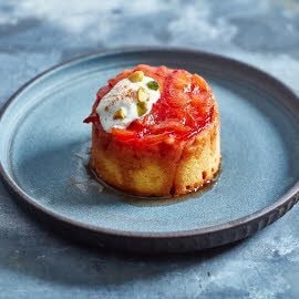 Polenta Plum Upside Down Cake Polenta Plum Upside Down Cake