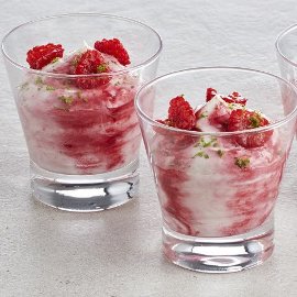 Raspberry Rippled Lemon & Lime Mousse Raspberry Rippled Lemon & Lime Mousse