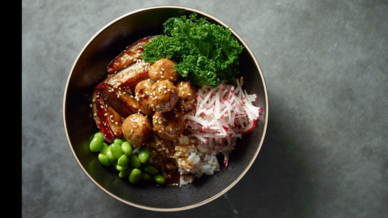 Donburi - Sticky Teriyaki Meatballs – recipe