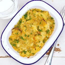 Cornish crab, spring onion & horseradish mac 'n' cheese Cornish crab, spring onion & horseradish mac 'n' cheese