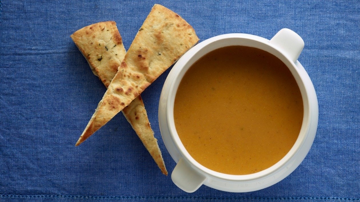 Chicken with spiced squash Soup – recipe