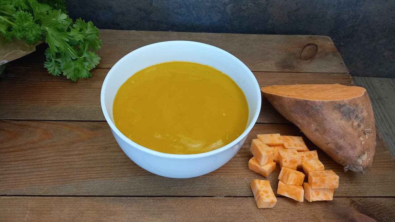 Sweet Potato Coconut and Leek Soup – recipe