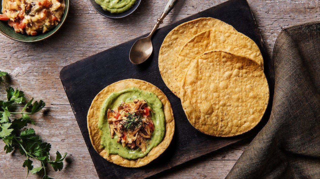 Mushroom and Avocado Tostada – recipe