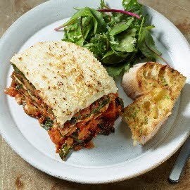 Spinach, Squash & Aubergine Lasagne Spinach, Squash & Aubergine Lasagne