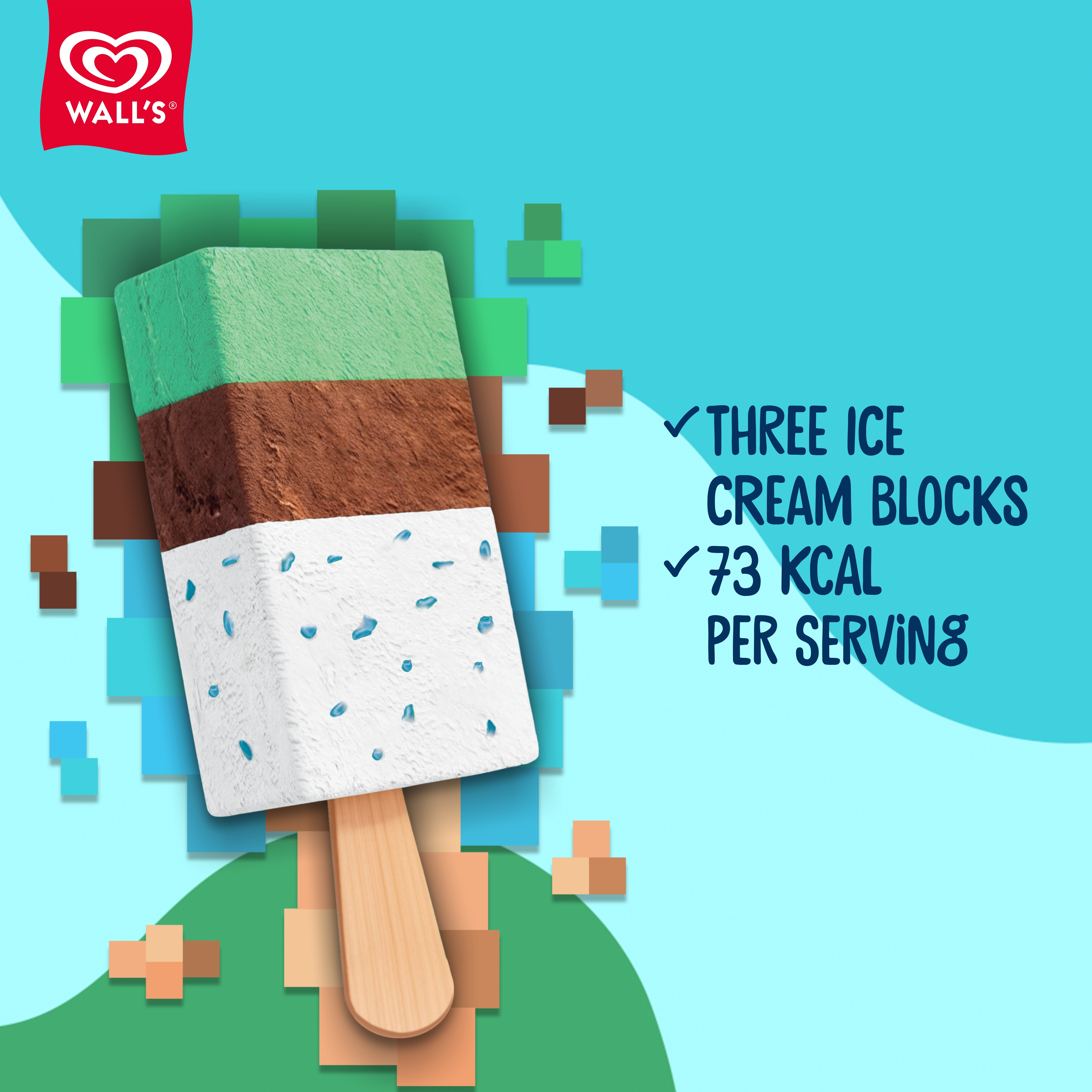 Wall's Minecraft Ice Cream 75ml - 