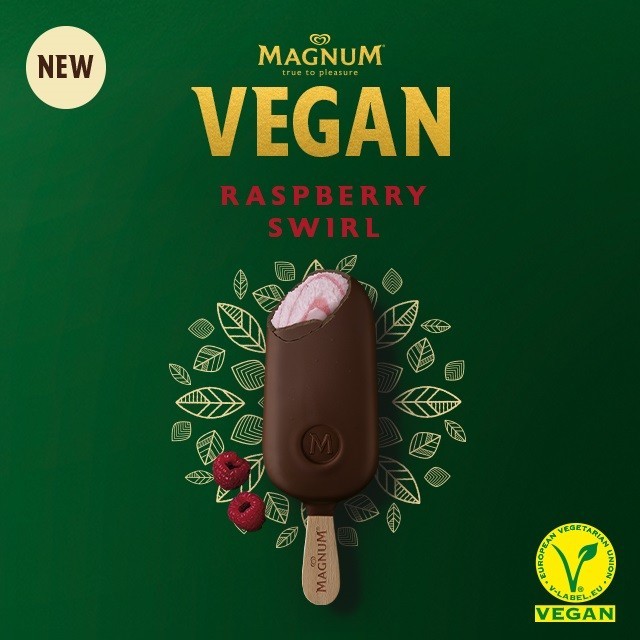 Introducing Plant based indulgence MAGNUM VEGAN Raspberry Swirl Introducing Plant based indulgence MAGNUM VEGAN Raspberry Swirl