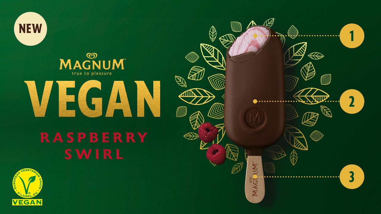 Magnum Vegan Raspberry Swirl Magnum Vegan Raspberry Swirl