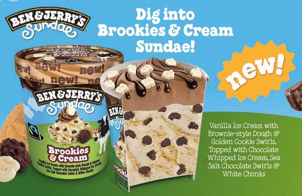 NEW Ben & Jerry’s Brookies and Cream NEW Ben & Jerry’s Brookies and Cream