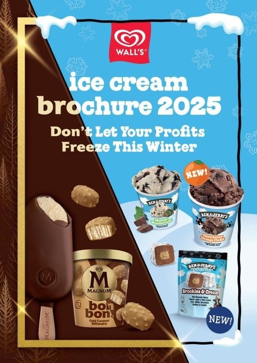 Wall’s 2025 Winter Ice Cream Brochure